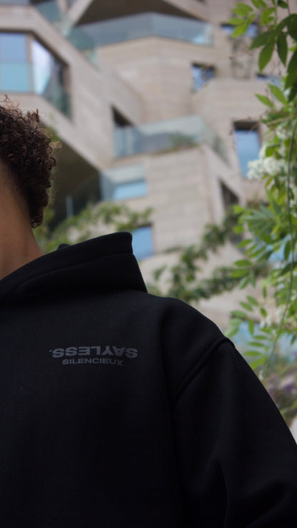 SILENCIEUX HOODIE BLACK