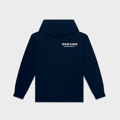 SILENCIEUX HOODIE NAVY BLUE